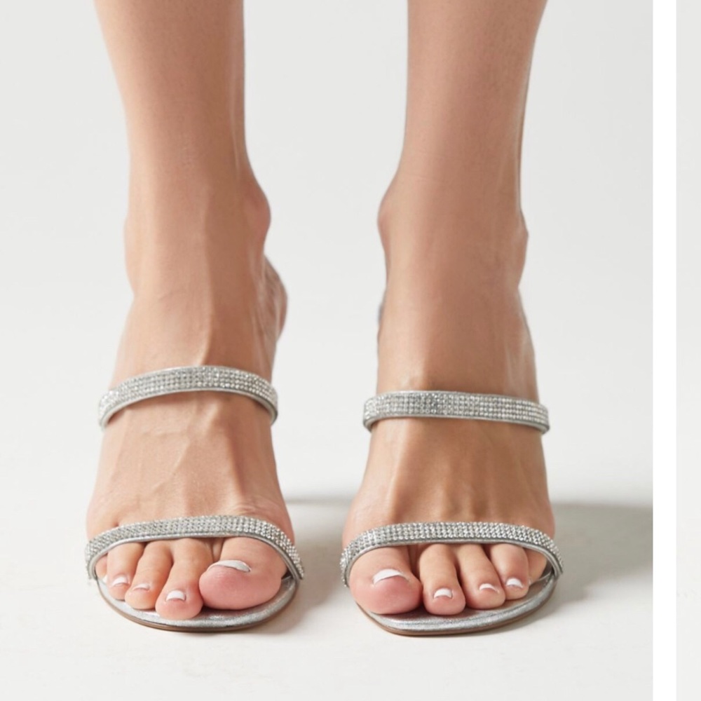 Urban Outfitters glitter strappy heels